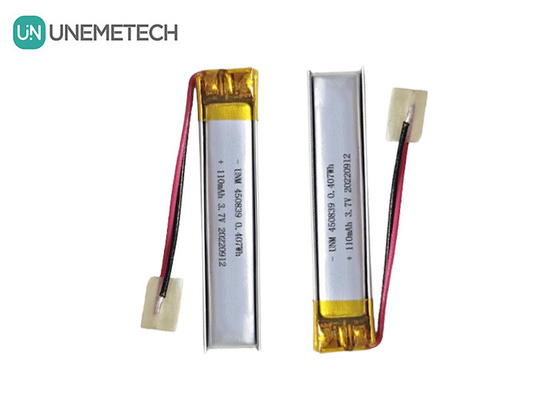 Precyzyjna konstrukcja 3.7V 110mAh LiPo Bateria Litowa Polimerowa 450839