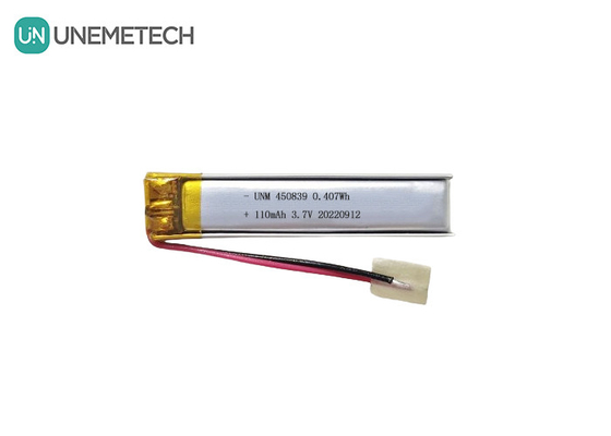 Precyzyjna konstrukcja 3.7V 110mAh LiPo Bateria Litowa Polimerowa 450839