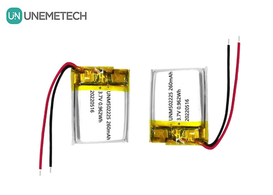 3.7V Akumulator litowo-polimerowy 502225 260mAh do czujników bezprzewodowych