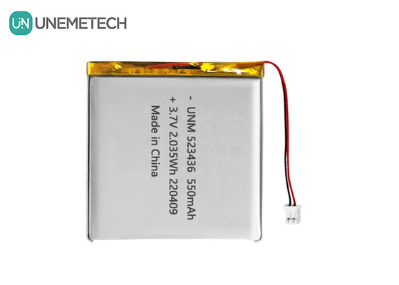 Polimerowa bateria litowo-jonowa 3.7V 550mAh 523436 Polimerowa bateria Li do śledzenia GPS