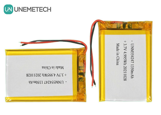 3.7V 1350mAh Pojemnik Li-Ion Polymer Battery Pack 554247 dla Mini Drone