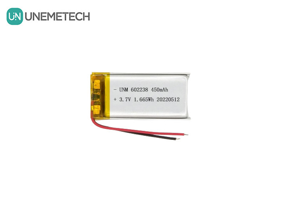 Polimerowa bateria litowo-jonowa 602238 3.7V 450mAh Ładowalna bateria litowo-jonowa dla śledzenia zwierząt domowych