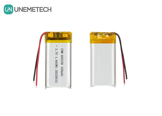 Polimerowa bateria litowo-jonowa 602238 3.7V 450mAh Ładowalna bateria litowo-jonowa dla śledzenia zwierząt domowych