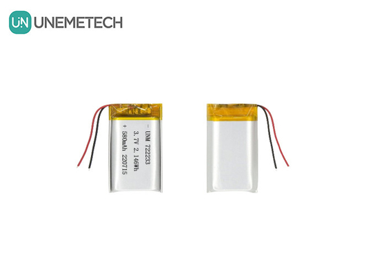 Litowe baterie polimerowe 722233 3.7V 580mAh LiPo baterie z Chin Producent