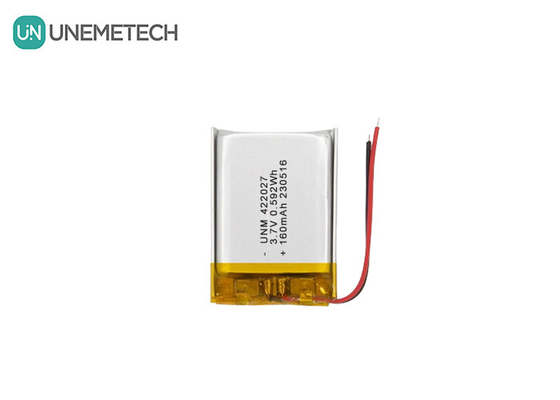 Akumulator LiPo o wysokiej gęstości 3.7V 160mAh 422027 do słuchawki Bluetooth