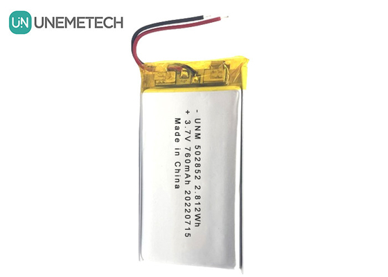 3.7V 760mAh Litowo-jonowa polimerowa akumulator 502852 do świateł LED