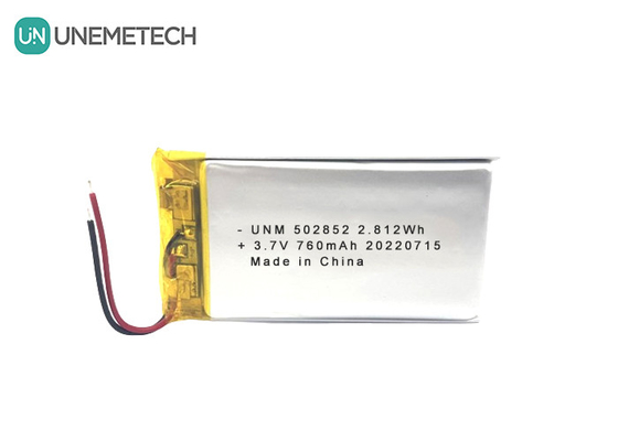 3.7V 760mAh Litowo-jonowa polimerowa akumulator 502852 do świateł LED