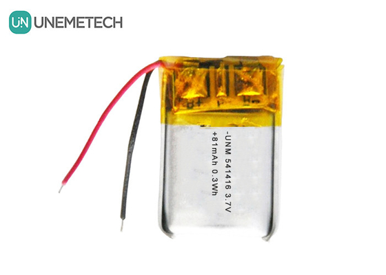 3.7V Lipo akumulatory ładowalne 541416 81mAh Mała bateria LiPo do słuchawek Bluetooth