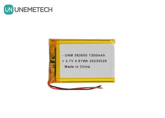 3.7V 1300mAh Standardowa bateria poliestrowa litowo-jonowa 583850 do produktów elektronicznych