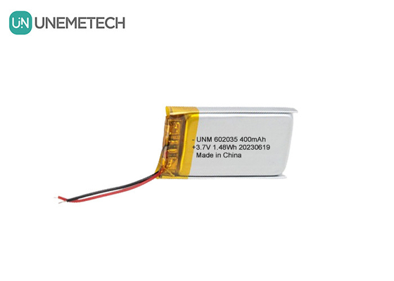 3.7V 400mAh Li-polimerowa bateria 602035 Litium Ion Polimerowa bateria dla głośnika Bluetooth