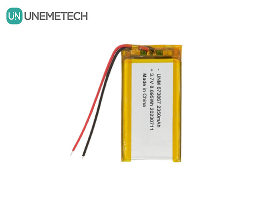 3.7V 2350mAh Bateria polimerowa litowa o dużej pojemności 673867