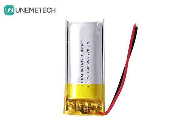 1S LiPo Baterie 3.7V 380mAh Akumulator Li-polimerowy 861632 do lampy stołowej