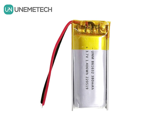 1S LiPo Baterie 3.7V 380mAh Akumulator Li-polimerowy 861632 do lampy stołowej