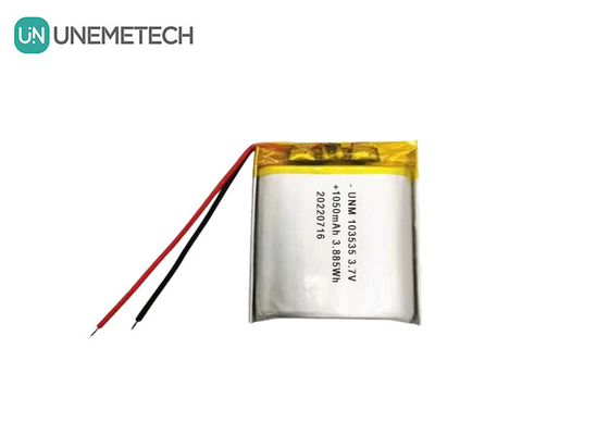 3.7V 1050mAh Custom Compact Design Lipo Battery 103535 dla projektorów miniaturowych