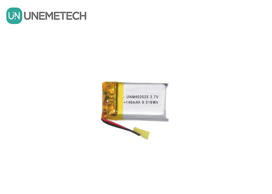 3.7V 140mAh 402025 Akumulator ładowalny Lipo Akumulator dla kompaktowych masażystów