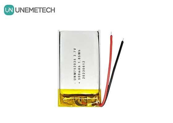 3.7V 500mAh 752035 Zaawansowana bateria poliestrowa litowa do sterowania zdalnym