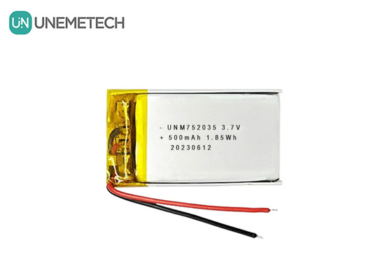 3.7V 500mAh 752035 Zaawansowana bateria poliestrowa litowa do sterowania zdalnym