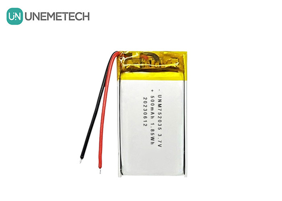3.7V 500mAh 752035 Zaawansowana bateria poliestrowa litowa do sterowania zdalnym