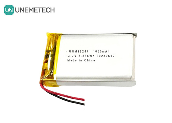 OEM ODM Niestandardowy 3,7V 1050mAh Li-ion Polimerowy akumulator 982441 dla inteligentnego dzwonka