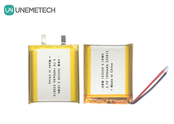 3.7V 1400mAh Wysokiej Wydajności Polimerowa Bateria Litowo-Jonowa 103339 Do Samochodów Zabawki