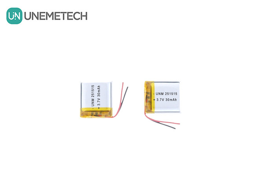 3.7V 30mAh 251515 Mała lekkie baterie Lipo dla małych termometrów elektronicznych