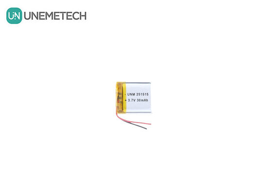3.7V 30mAh 251515 Mała lekkie baterie Lipo dla małych termometrów elektronicznych