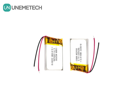 3.7V 220mAh 462030 Certyfikat Pojemnik polimerowy litowy do oświetlenia LED