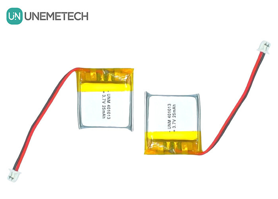 3.7V 25mAh 401013 Naładowalna ultra cienka, szczupła bateria poliestrowa litowa do inteligentnych okularów