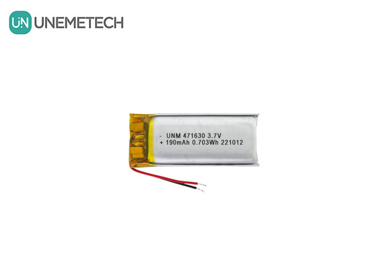 Certyfikat CE LiPo bateria 471630 3,7V 190mAh Li-polimerowa bateria do przenośnej elektroniki