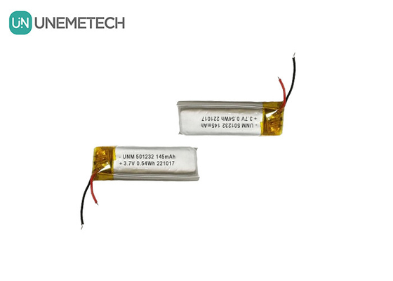 3.7V 145mAh 501232 Kompaktny projekt Litium Polimerowy Akumulator Do Maszyny Bąbelkowej