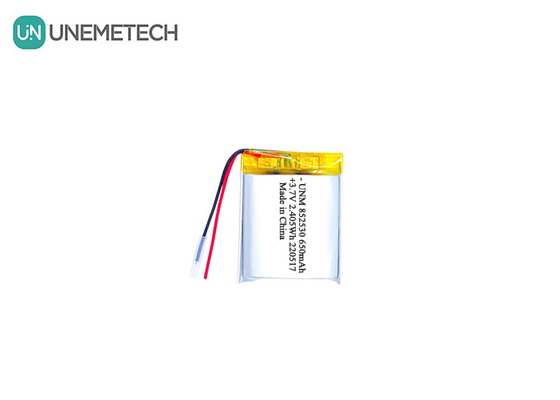 3.7V 650mAh Ładowalna bateria poliestrowa litowo-jonowa 852530 do słuchawek