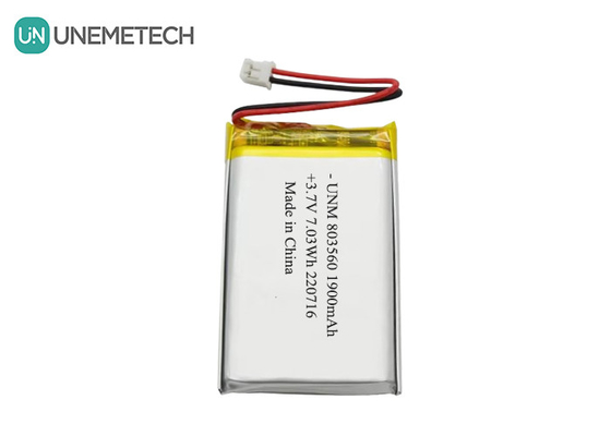 Akumulator limfocytowy 3,7V 1900mAh 803560 do latarek
