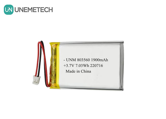 Akumulator limfocytowy 3,7V 1900mAh 803560 do latarek
