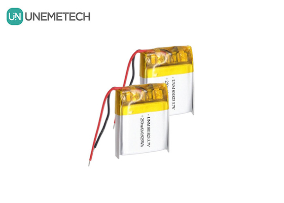 3.7V 250mAh 801823 Bateria Lipo o wysokiej gęstości energii do kalkulatorów kieszonkowych