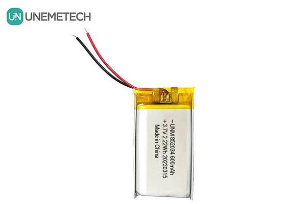 3.7V 600mAh 852034 Akumulator poliestrowy litowy do słuchawek