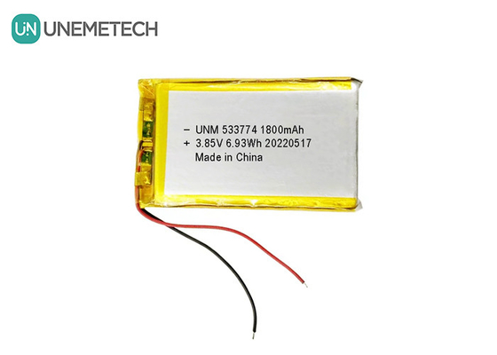 Akumulator LiPo wysokonapięciowy 3.85V 1800mAh 533774 Akumulator do ładowania dla małych robotów