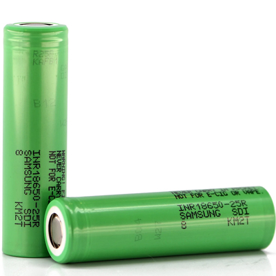 Samsung 25R 18650 2500mAh 20A Akumulator 3.6V Cylindrical Lithium Ion Cell INR18650-25R