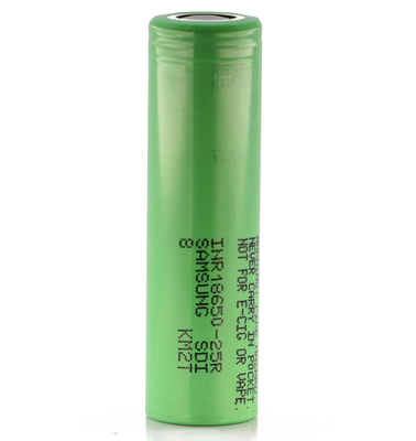 Samsung 25R 18650 2500mAh 20A Akumulator 3.6V Cylindrical Lithium Ion Cell INR18650-25R