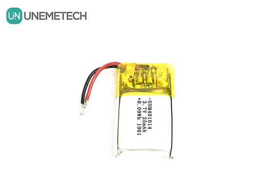 3.7V 25mAh 401014 Ultra mała akumulator Lipo do inteligentnych okularów