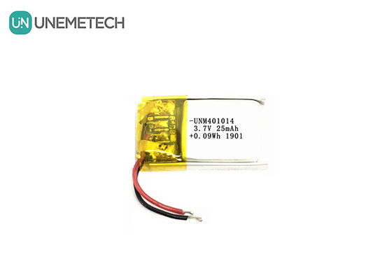 3.7V 25mAh 401014 Ultra mała akumulator Lipo do inteligentnych okularów