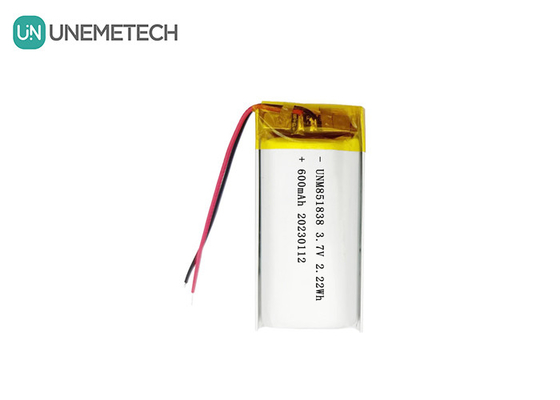 600mAh Akumulator Li Polimerowy 851838 3,7V Akumulator Lipo