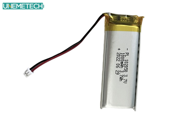 1000mAh Lipo Bateria 102050 Litium Ion Polymer Bateria do produktów kosmetycznych