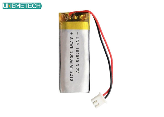 Lipo Battery Pack 102050 3,7V 1000mAh Litium Polymer Battery z IEC62133 zatwierdzony