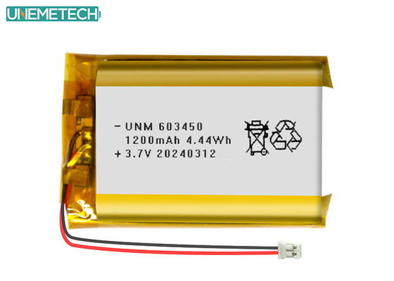 3.7V 1200mAh Akumulator polimerowy litowy 603450 z homologacją CE dla elektroniki