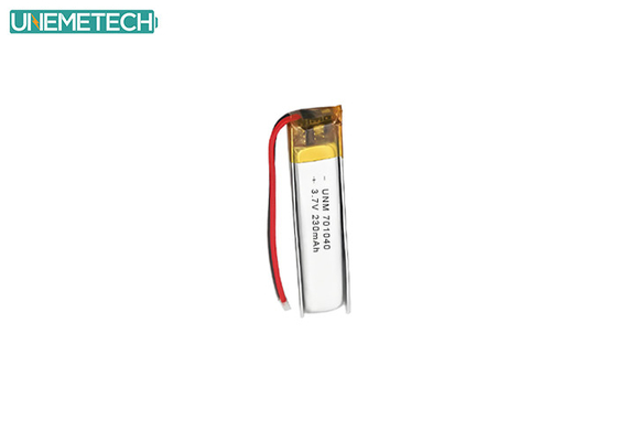 Bluetooth słuchawki Lipo bateria 701040 3,7 V 230mAh z CE i IEC62133 zatwierdzony