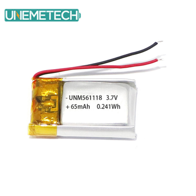 3.7V 65mAh 561118 Akumulator poliestrowy litowy do słuchawek