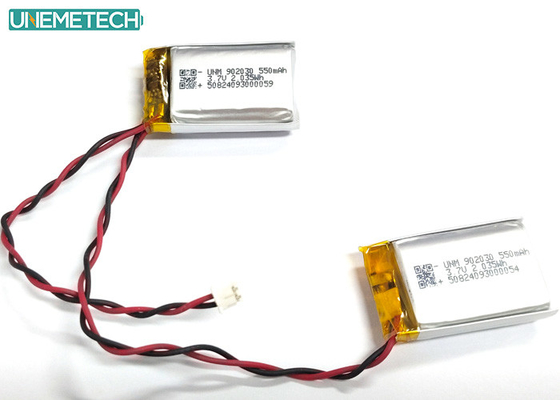 2C Szybko ładowana bateria Lipo 902030 2P 3.7V 1100mAh Litium Polymer Battery Pack