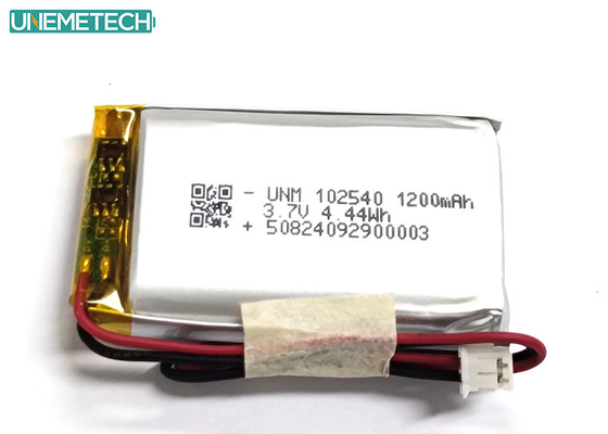 1200mAh 2C Bateria polimerowa litowa szybkiego ładowania 3.7V 102540 Do produktów medycznych