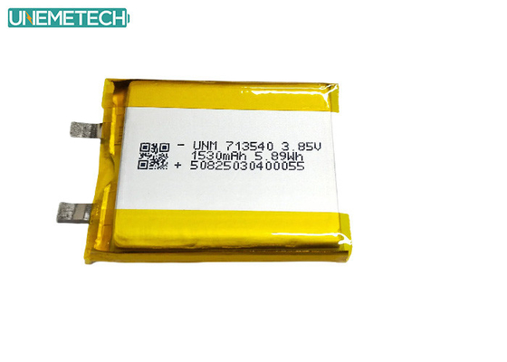 3.85V Wysokonapięciowa bateria polimerowa litowa 1530mAh 713540 Do wyrobów medycznych
