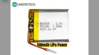 Bateria LiPo 500 mAh, zasilanie przenośnej elektroniki 3,7 V